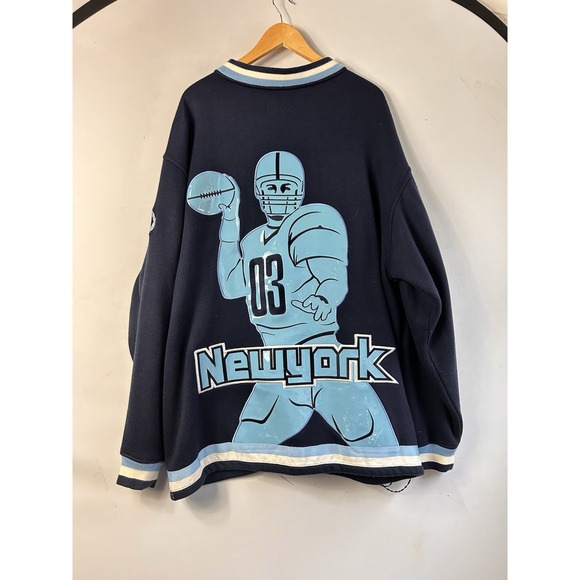 Veezo Wear Other - VTG Y2K Veezo Wear New York Football Full Zip Jacket Varsity Style 3X Streetwear